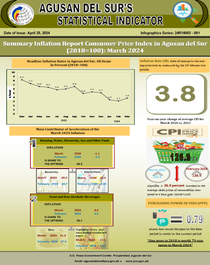 Infographics on CPI Inflation Report March 2024