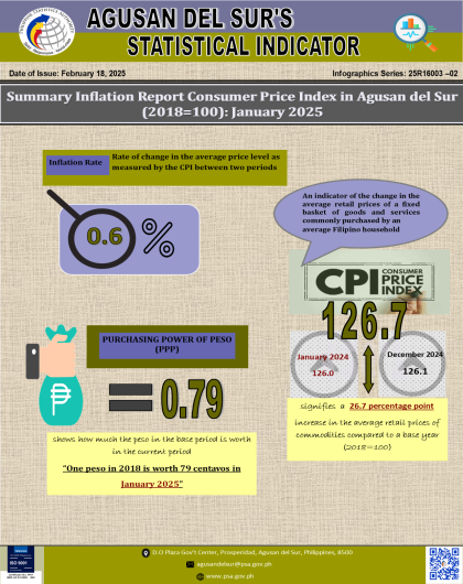 ADS - Summary Inflation Report Consumer Price Index (2018=100) January 2025