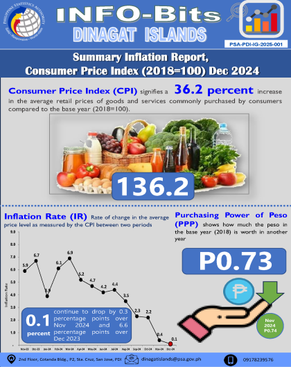 PDI Summary Inflation Report Consumer Price Index (2018=100) December 2024