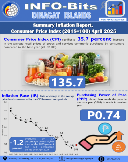 DI - Summary Inflation Report Consumer Price Index for All Income Household (2018=100) April 2025