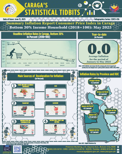 Summary Inflation Report Consumer Price Index Bottom 30% Income Households (2018=100) May 2025