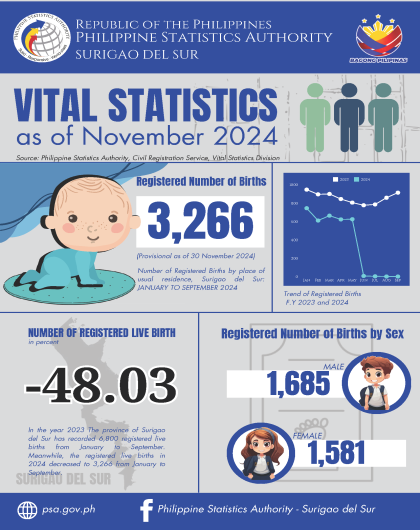 SDS - Vital Statistics as of November 2024